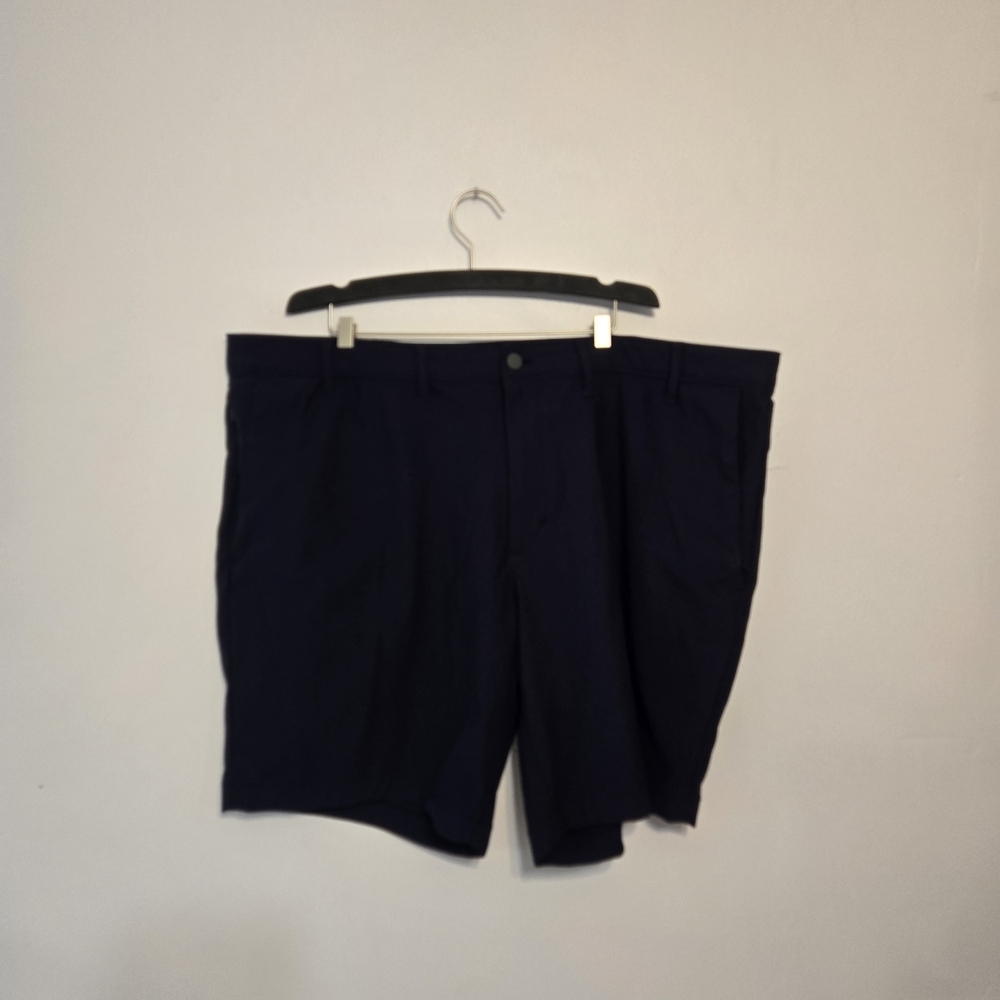 Lands' End Men's Navy Flat-Front Shorts